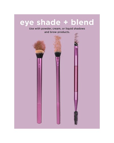 Real Techniques Eyes Eye Shade + Blend Duo (+ Bonus Brush) - sis-style.gr