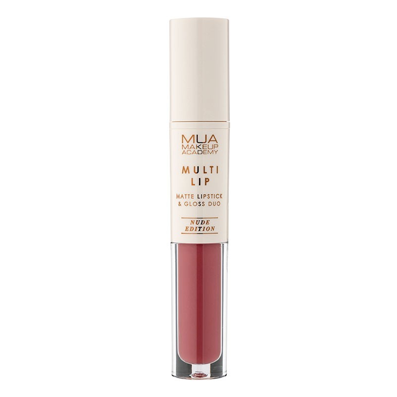 MUA Lipstick and Gloss Duo - Nude Edition - SOLEIL - sis-style.