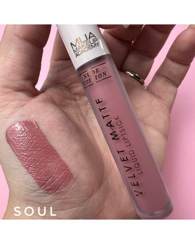 MUA Velvet Matte Liquid Lipstick - Nude Edition - SOUL - sis-style.gr