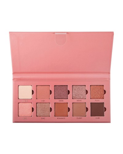 MUA 10 Shade Eyeshadow Palette - THE NUDES SILK - sis-style.