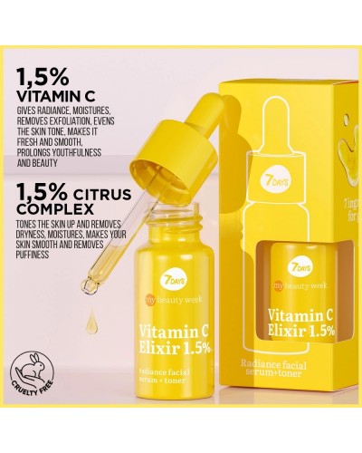 7 DAYS Vitamin C Elixir Radiance Serum - sis-style.
