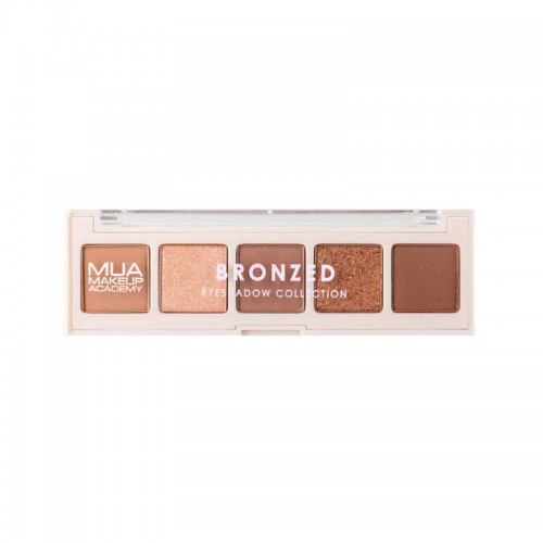 MUA 5 Shade Eyeshadow Palette - Bronzed - sis-style.gr