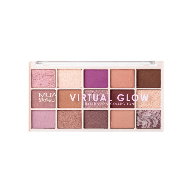 MUA 15 Shade Eyeshadow Palette - VIRTUAL GLOW - sis-style.gr