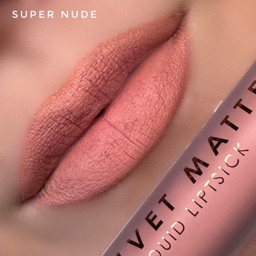 MUA Velvet Matte Liquid Lipstick - SUPER NUDE - sis-style.gr