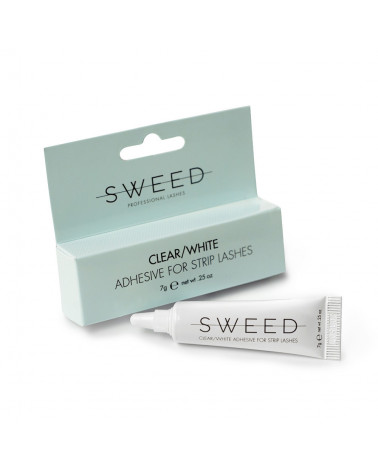 Sweed Adhesive for Strip Lashes Clear/White - sis-style.