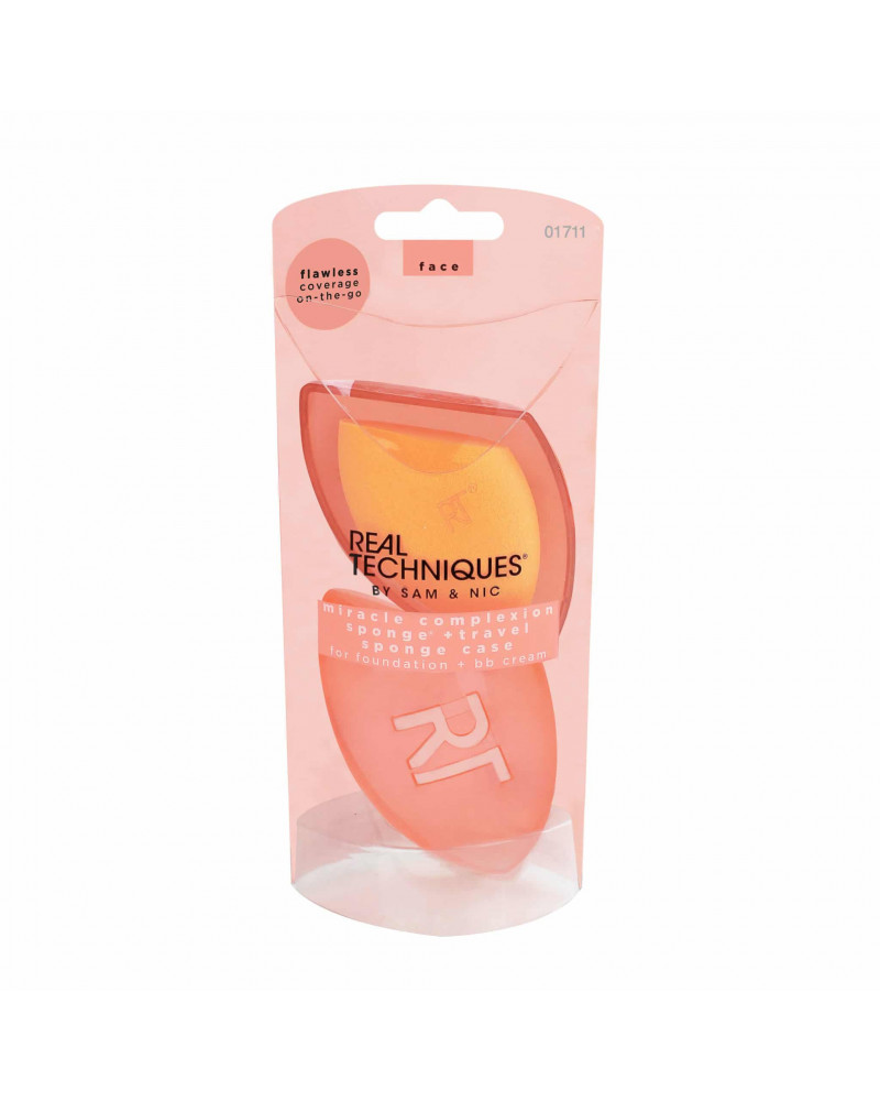 Real Techniques Miracle Complexion Sponge & Travel Case - sis-style.gr