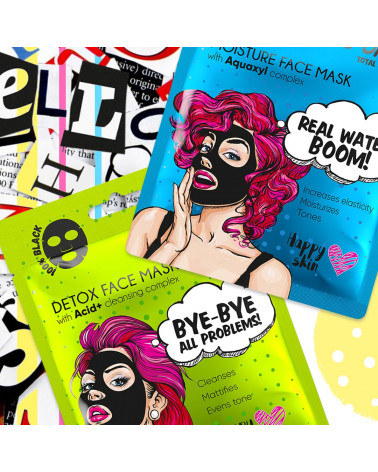 7 DAYS BLACK Real Water Boom! Sheet Mask 25g - sis-style.gr