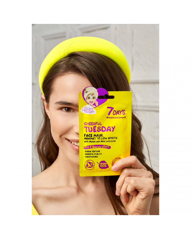 7 DAYS Cheerful Tuesday Sheet Mask 28g - sis-style.gr