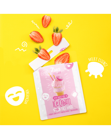 7 DAYS CANDY SHOP Ice Cream Sheet Mask - sis-style.gr