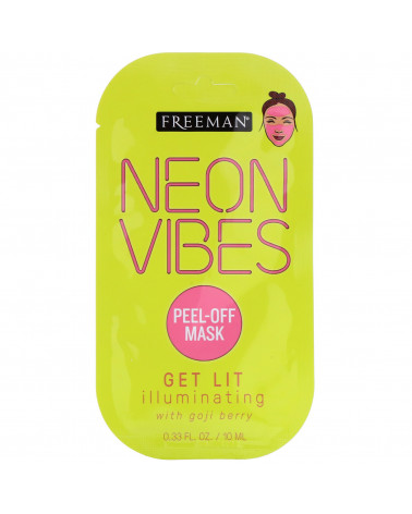 Freeman Neon Vibes Get Lit Illuminating Peel Off Mask with Goji Berry 10ml -