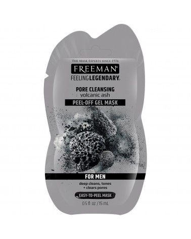 Freeman Pore Clearing Peel-off Gel Mask Volcanic Ash Men 15ml - sis-style.gr