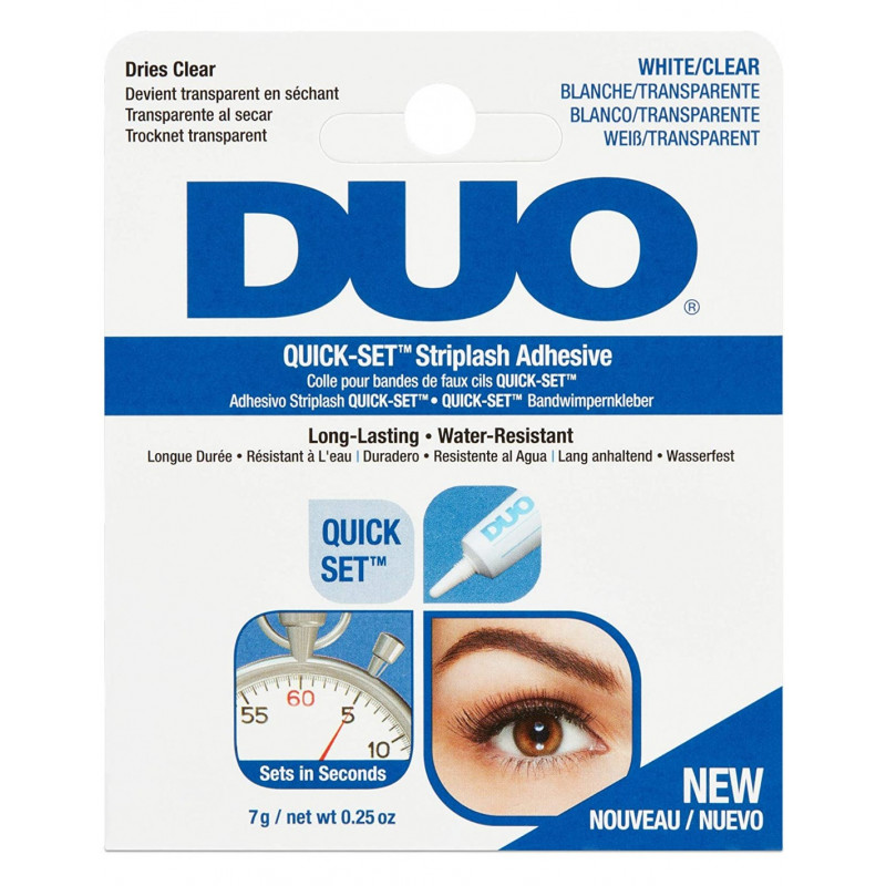 Duo Quick-Set Striplash Adhesive White/Clear - sis-style.gr