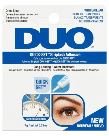 Duo Quick-Set Striplash Adhesive White/Clear - sis-style.gr