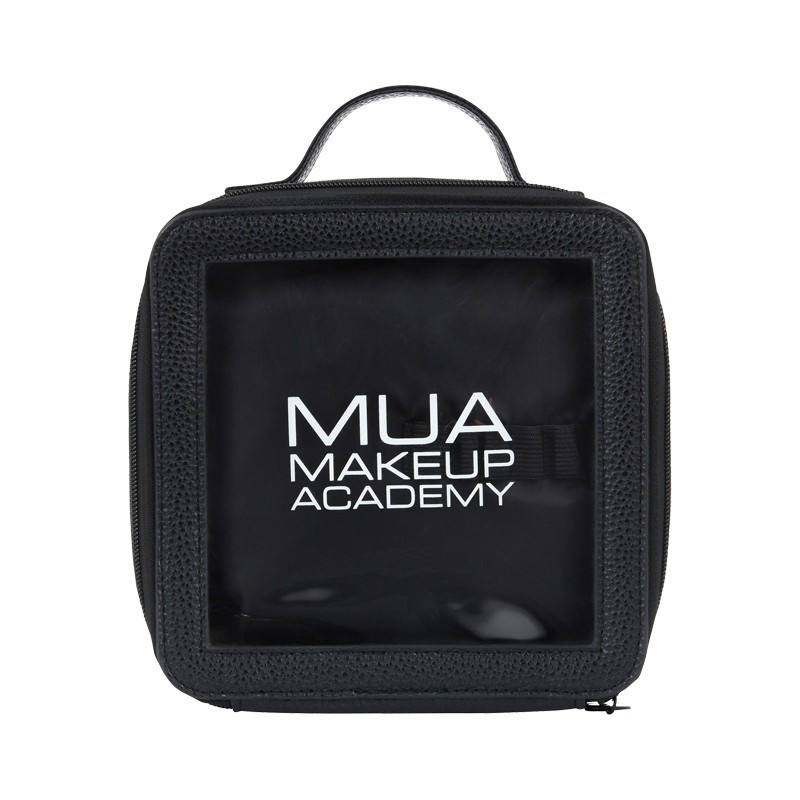MUA Makeup Bag 2 Section - Black - sis-style.