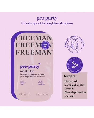 Freeman Pre-Party Priming Duo Mask - sis-style.gr